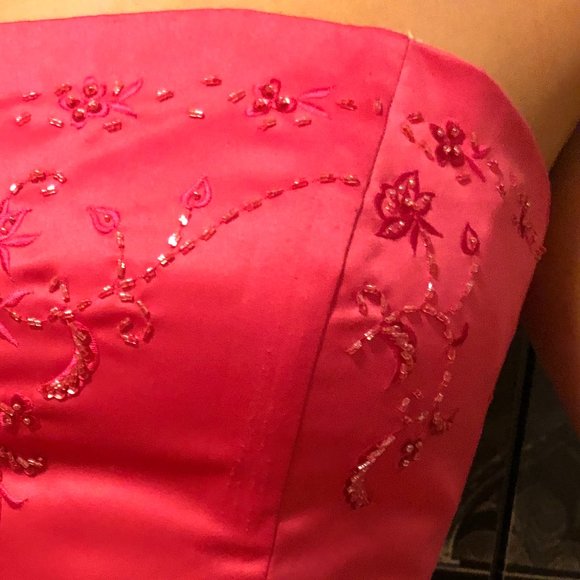 New Gorgeous Fuchsia Pink Evening Dress - Size 8 - Picture 9 of 9